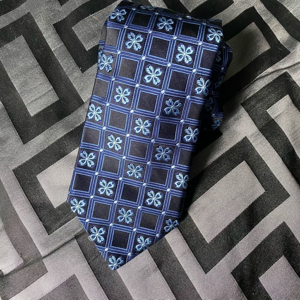 Ike Behar NewYork light blue & Royal blue Tie